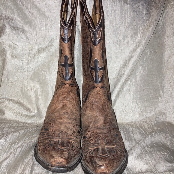 JB DILLON HANDMADE WESTERN BOOTS WOMENS SIZE 7.5B - Picture 3 of 9